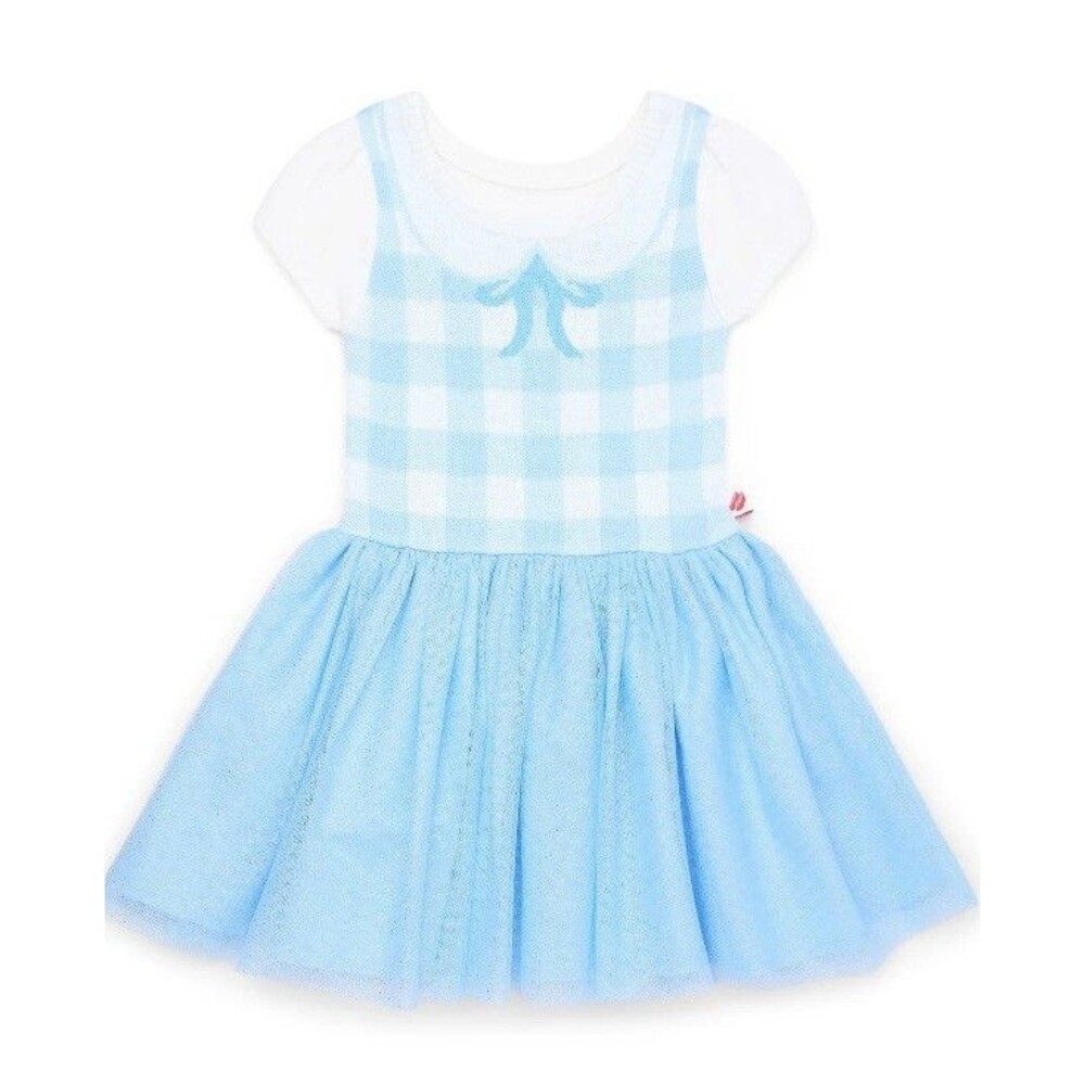 The Wizard of Oz Toddler Girl Dorothy Cosplay Sweater Dress Size 12M